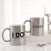 Buy I Do Personalized Metallic Couple Mugs - Set Of 2