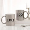 I Do Personalized Metallic Couple Mugs - Set Of 2 Online