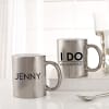 Gift I Do Personalized Metallic Couple Mugs - Set Of 2