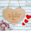 Gift I Gave You My Heart Personalized Wooden Wall Hanging