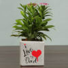 Buy I Love My Dad Personalized Planter (Without Plant) - Set of 2