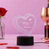 Gift I Love You Personalized Multicolour LED Lamp