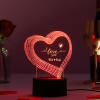 I Love You Personalized Multicolour LED Lamp Online