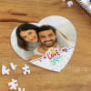 I Love You Personalized Paper Heart Shaped Puzzle Online