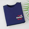 Buy I'm A Sucker For You - Personalized Women's T-shirt - Navy Blue