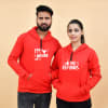 I'm Yours No Refunds Red Hoodies for Couples Online