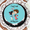 Buy I Want To Kiss You Cake (Half Kg)
