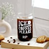 Shop Iced Coffee Please - Personalized Can-Shaped Glass With Straw