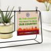Buy Independence Day Personalized Swinging Metal Planter