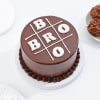 Gift Infinite Bro Rakhi And Chocolate Truffle Cake Combo