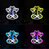 Shop Infinite Love Personalized LED Lamp Black Base