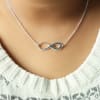 Buy Infinity Heart Silver Polish Pendant Necklace