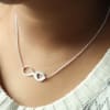 Infinity Heart Silver Polish Pendant Necklace Online