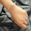 Gift Infinity Heart Silver Toned Bracelet