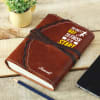 Gift Inspiring Personalized Brown Journal