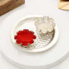 Buy Intricate Bhaiya Bhabhi Rakhi With Silver Basket