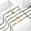 Gift Intricate Kundan Rakhis And Pooja Thali Hamper
