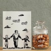 Jar Full of Almonds with Card for Lovely Dadi Online