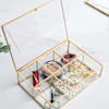 Gift Jewellery Organizer With Lid - 6 Slots - Glass - Single Piece