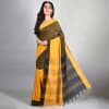 Gift Jharna Bengali Cotton Saree - Yellow