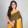 Buy Jharna Bengali Cotton Saree - Yellow