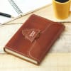 Gift Journal with Brown Leather Cover