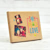 Gift Joy Peace Love Personalized Wooden Photo Frame for Christmas
