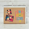 Shop Joy Peace Love Personalized Wooden Photo Frame for Christmas