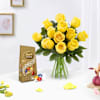 Joyful Blooms And Chocolate Bliss Combo Online
