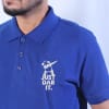 Buy Just Dab It Cotton Polo T-Shirt - Royal Blue