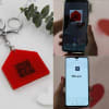 Shop Just Love Personalized QR Code Keychain