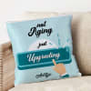 Shop Just Upgrading Personalized Satin Pillow