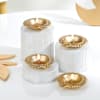 Buy Kaju Katli with Diwali Diyas & Almonds