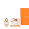 Gift Kamdhenu Cow And Calf Idol and Silver Kalash Combo