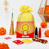 Gift Karwa Chauth Pooja Thali With Shringar