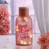Keep Calm And Sparkle On Personalized LED Light Pink Bottle Online