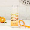 Buy Keep Going - Frosted Glass Bottle - Personalized - Orange