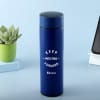 Buy Keep Moving Personalized Stainless Steel Water Blue Bottle (350 ml)
