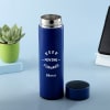 Shop Keep Moving Personalized Stainless Steel Water Blue Bottle (350 ml)