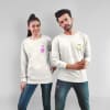 Key To My Heart Personalized Fluorescent Sweatshirt - Set Of 2 - Offwhite Online
