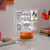 Gift Kids Personalized Planner Brown Base LED Lamp