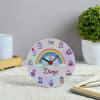 Kids Unicorn Personalized Wooden Table Clock Online