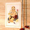 Gift Kingly Grace Gold Idol Silk Painting