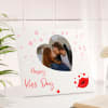 Gift Kiss Day Personalized Wooden Frame