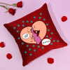 Kisses For My Lover Personalized Cushion Online