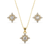 Kite Diamond Silver Pendant Set Online