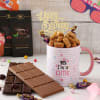 Kitty Mug With Chocolates For Birthday Online