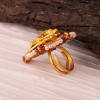 Buy Krishna Antique Gold Finish Adjustable Ring