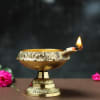 Kuber Deep with Stand in Golden Brass Finish Online