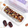 Shop Kundan And Meena Rakhi With Khajoor Bites
